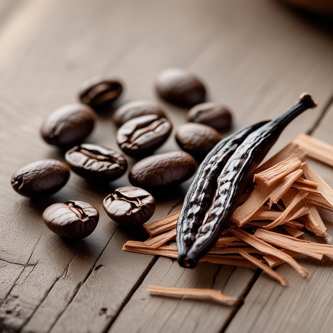 Un Wax Melts en forma de barra de chocolate Fleur-de-Bois DOLCE CAFFÉ, con notas de café, vainilla y maderas, evoca un aroma personalizado y artesanal.