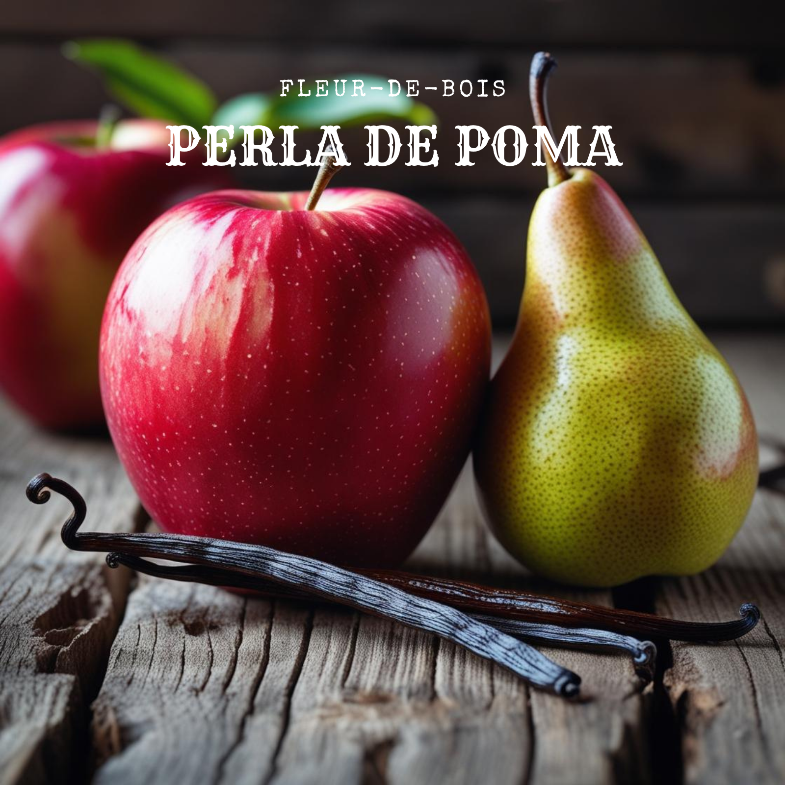 Un vibrante ramo de rosas, tulipanes y peonías elaborado con cera de soja descansa sobre una superficie de madera rústica; el texto estilizado de la parte superior reza Fleur-de-Bois Ramo de Rosas, Tulipanes y Peonias XL, perfecto para un regalo romántico.